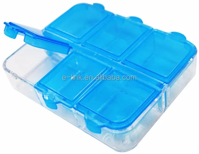 6 Grids Medecine Box Pillbox Pastilleros