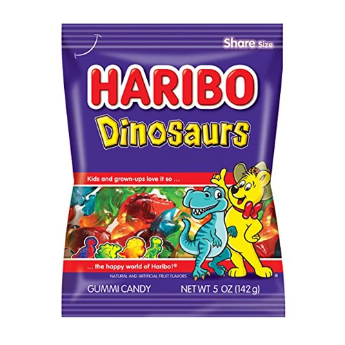 Конфеты-Динозавры Haribo 5 унций (12 шт. в упаковке)