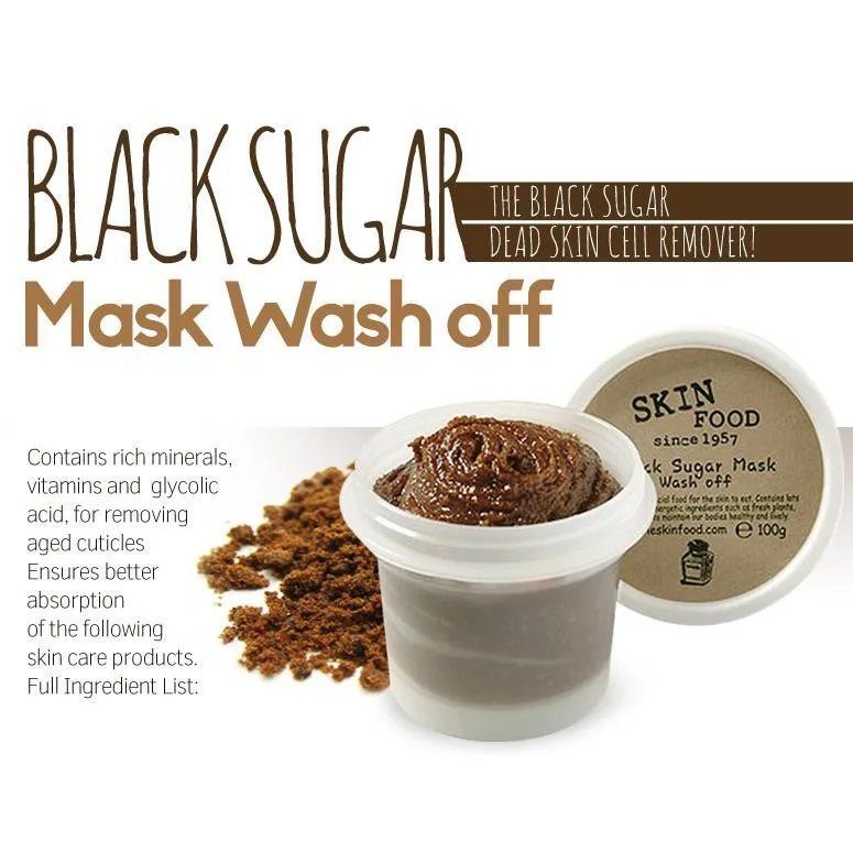 [SKIN FOOD] black sugar mask wash off 100g _ KOREA COSMETIC