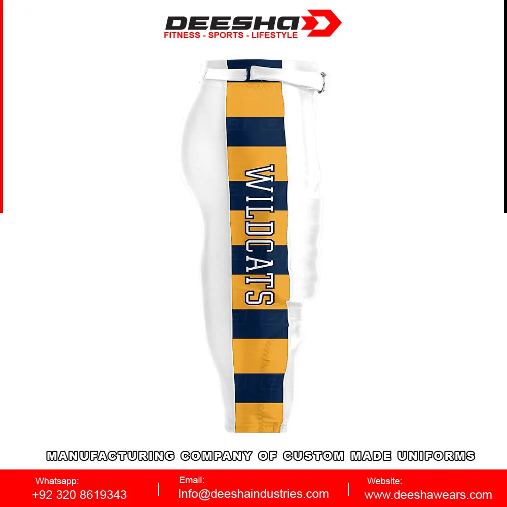 Custom Wholesale Sublimated High Quality Latest American Style Durable football pants for sale