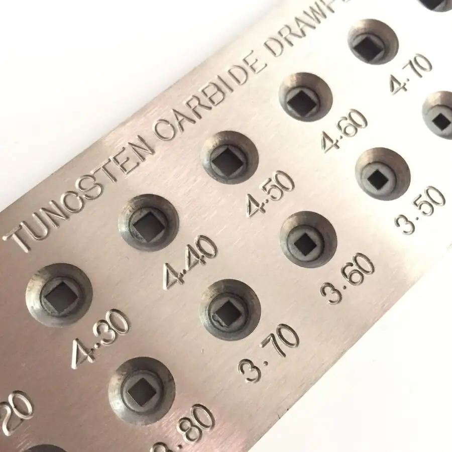 jewellery machine tool jewelry 206*46*6.6 SQUARE SHAPE DRAWPLATE YG6 SERIAL jewelry tool kit