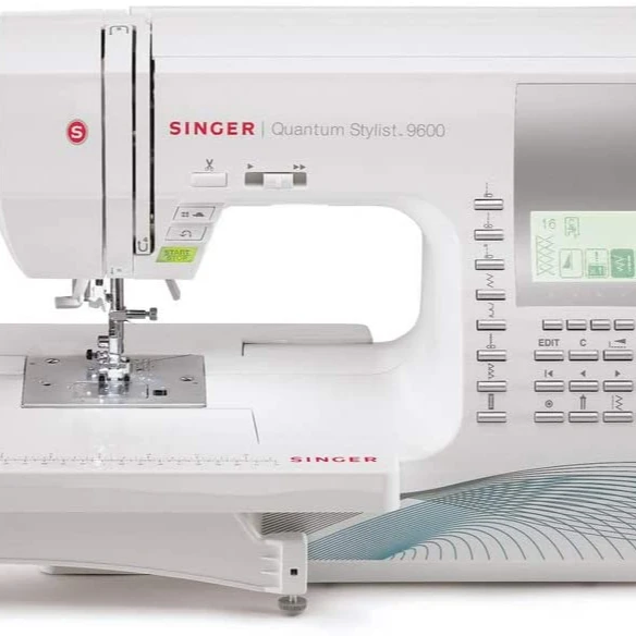 All New Original Quantum Stylist 9960 Computerized Portable Sewing Machine with 600-Stitches, Electronic Auto Pilot Mode, Extens