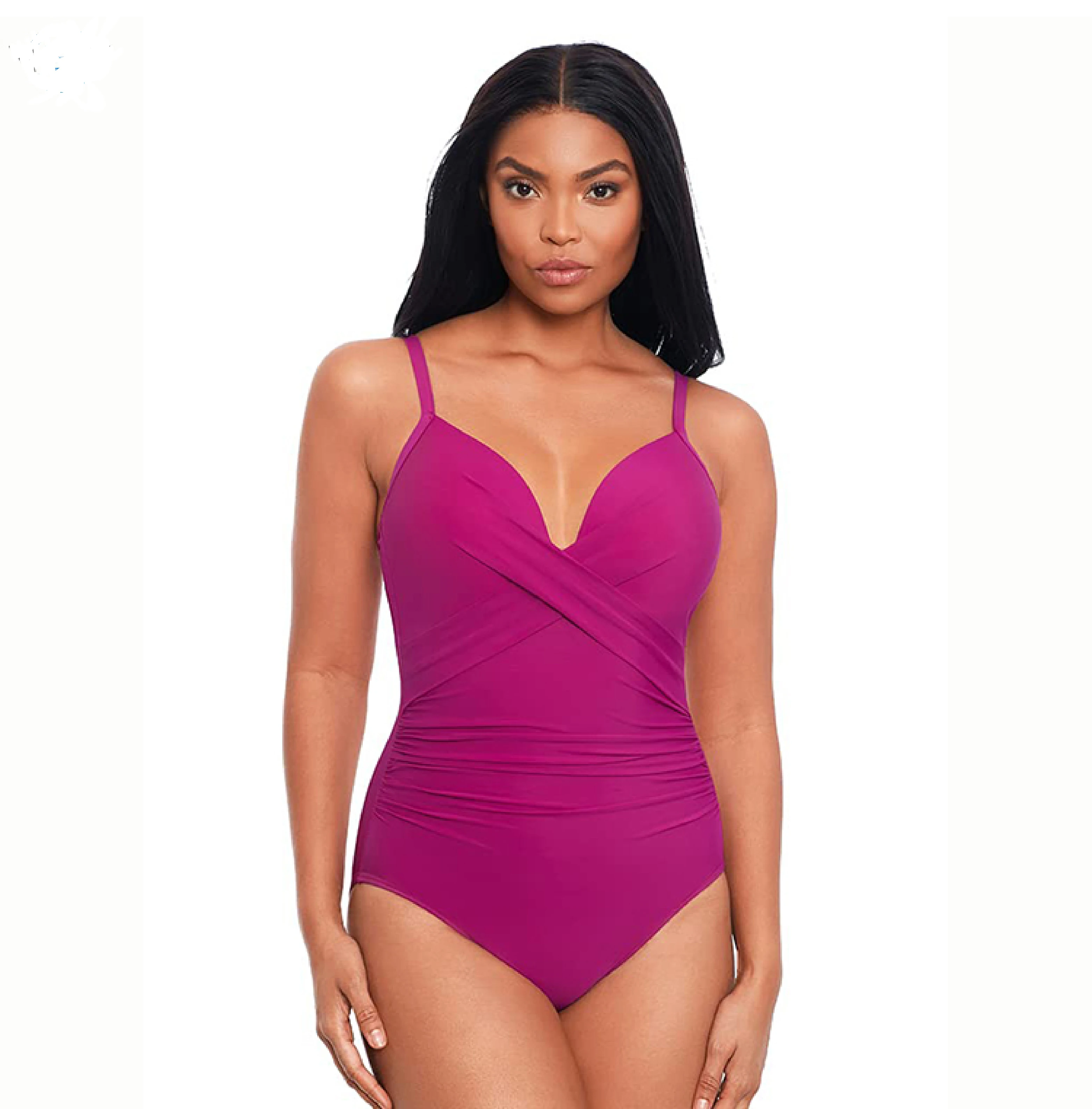 Women new solid color own your design strip oversized high waist bikini sexy new arrival Manufacture swimsuit