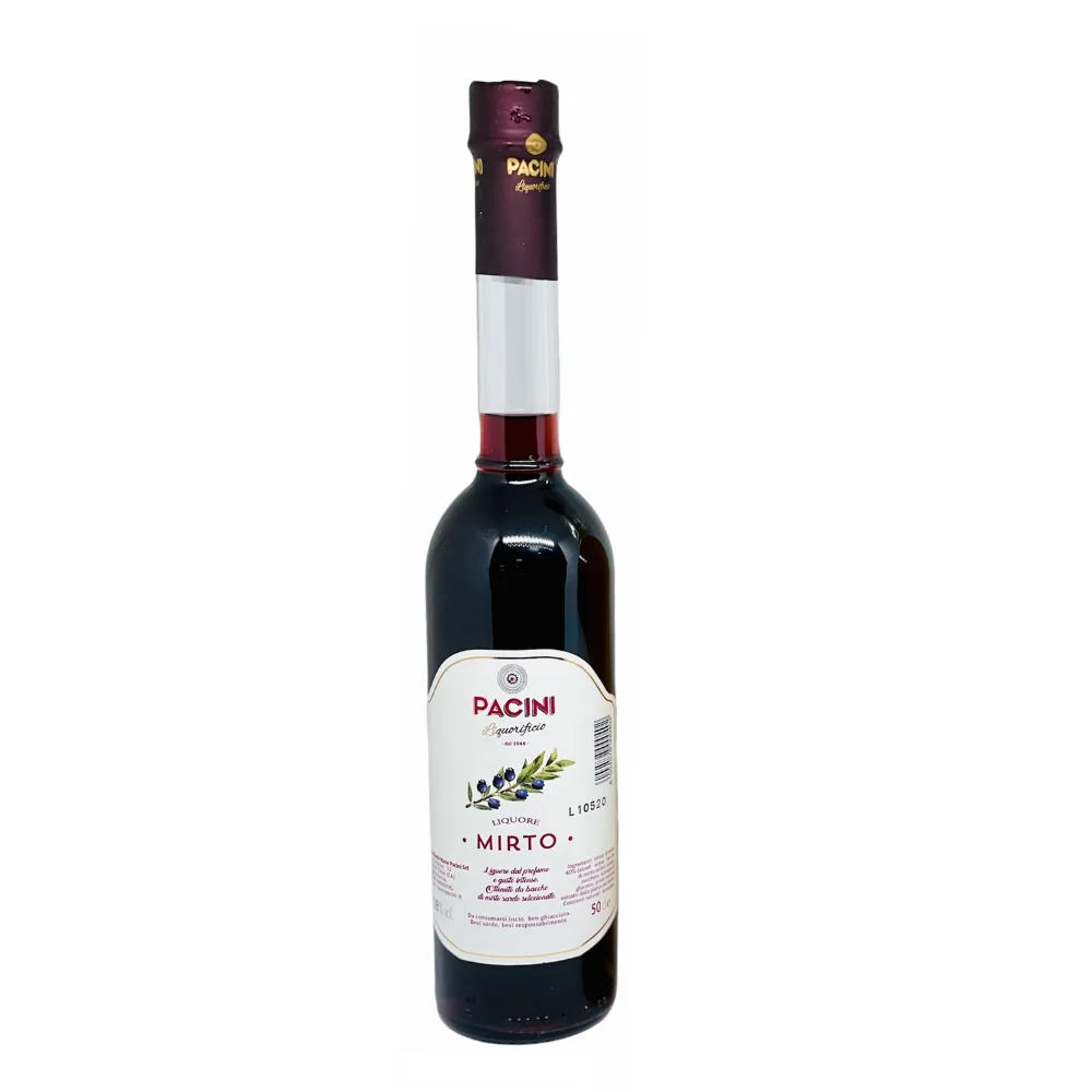 Top Quality Selection PACINI LIQUEUR Italian Red Myrtle 10 cl with Sardinian wild myrtle berries for retails