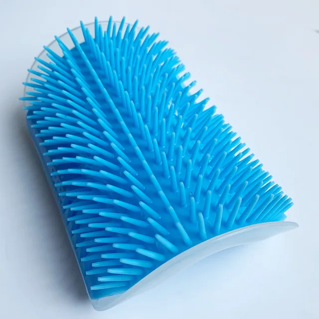 Corner Cat Brush Pet Comb Play Toy Plastic Scratch Bristles Arch Massager Self Grooming Scratcher Cats Toys