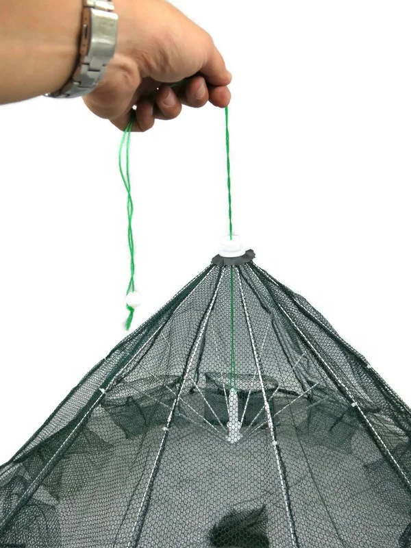 Sotelo Umbrella Cage 16 Holes Fishing Net Trap Folding Umbrella Portable Automatic Cage Fish Shrimp Lobster Crab