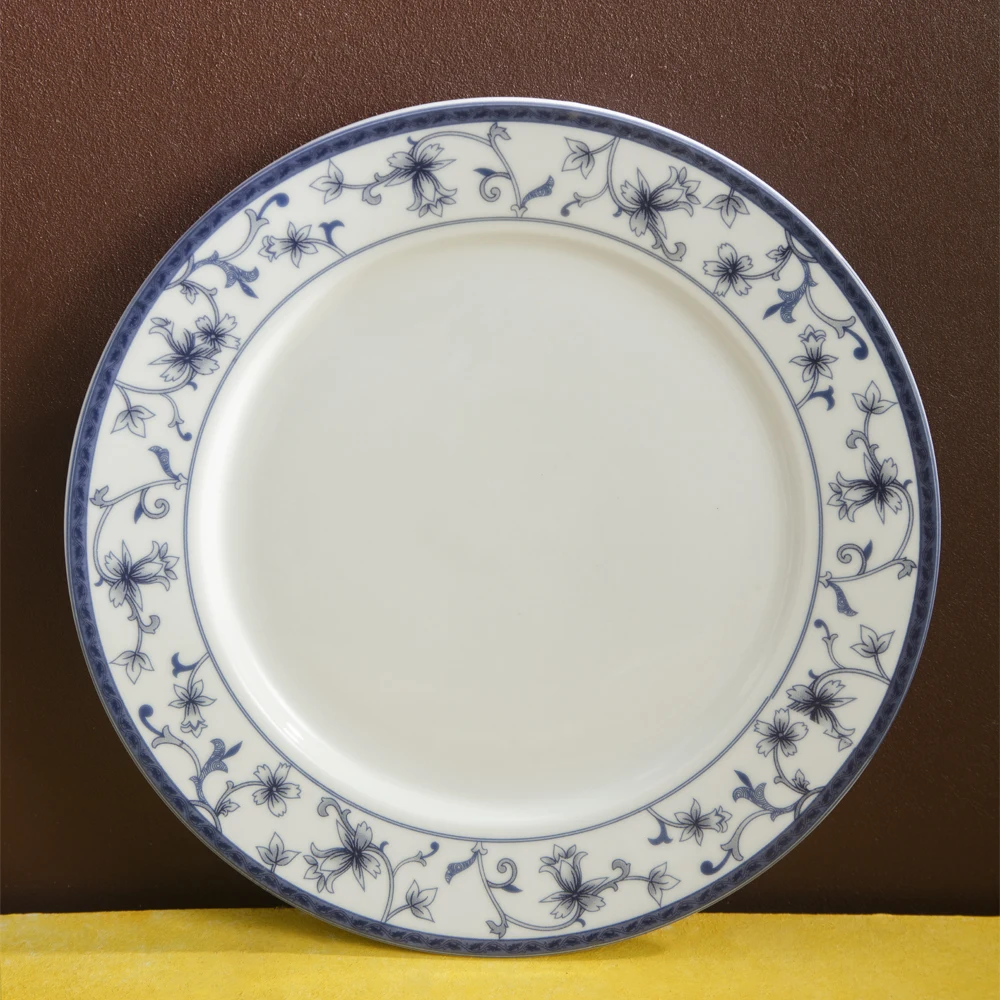 OEM Porcelain Blue flower A01 pattern Dinnerware Tableware Sets with 8 or 11 items made in Viet Nam wholesale manufacturer