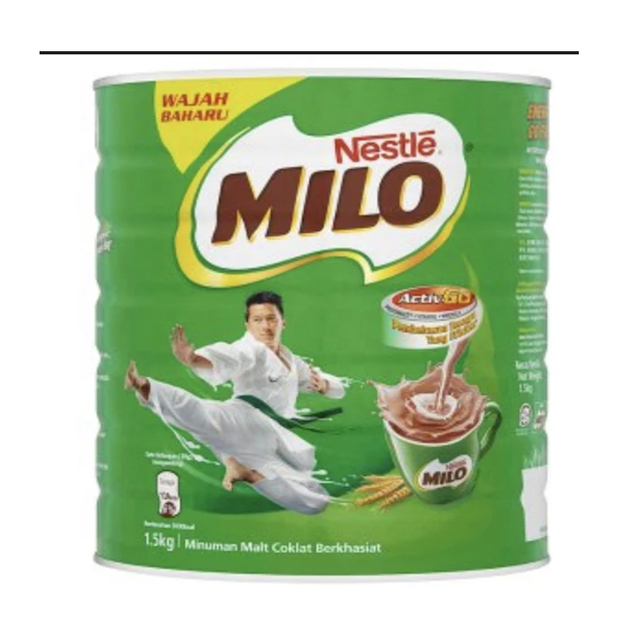 Top Sales Energy Boost Milo Malted Chocolate Flavor Beverage Premix 1.5KG in Tin Packing