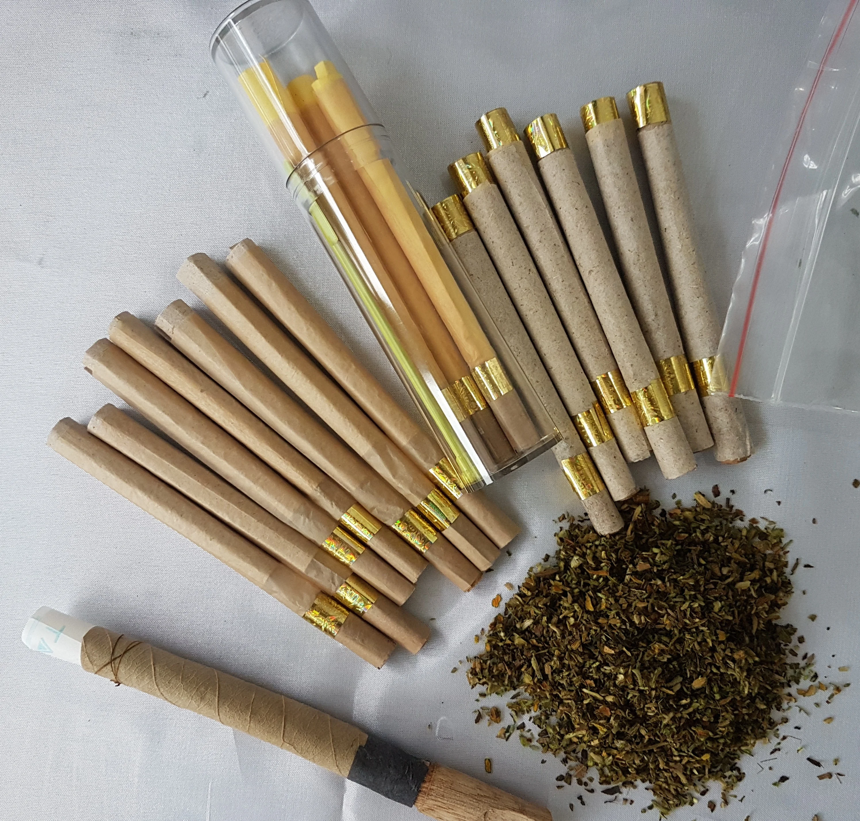 OEM Natural Leaf Pre Rolls in clear tube Pack Pre Rolled Leaf with Terpene infused Terpene Pre Rolled Cone
