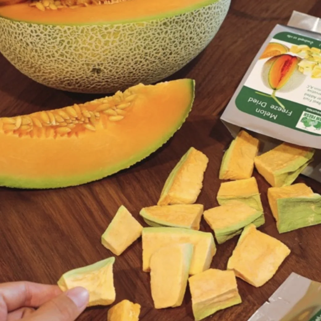 
Delicious Freeze Dried Cantaloupe Melon 100% Natural Fruit Private-Label-OEM Product of Thailand 