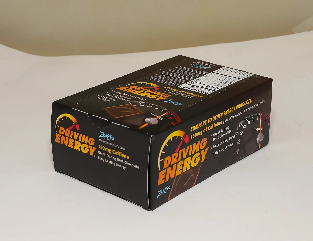 Индивидуально обернутые квадраты Zenevo движущиеся энергетические шоколадные