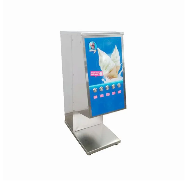 One Shot Machine/one-off Dessert Dispenser Inexpensive Ice Cream Making Equipment Silver Stainless Steel New Product 2022 Motor