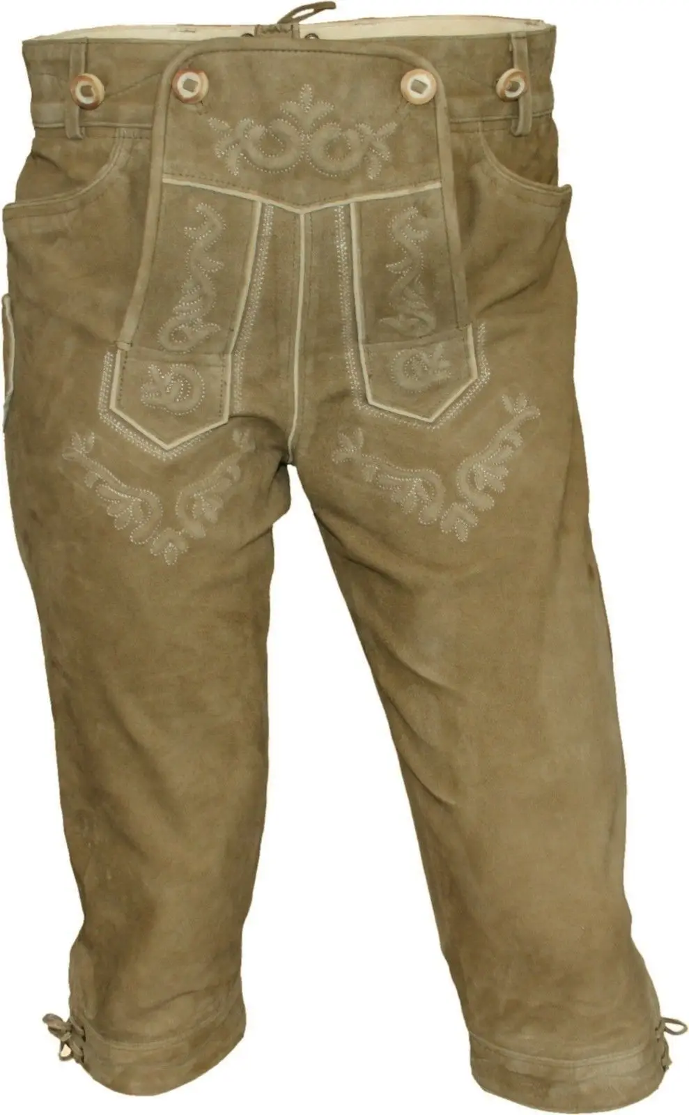 Custom New Bavarian Oktoberfest Lederhosen German Real Leather with Matching suspenders Short Traditional Pants