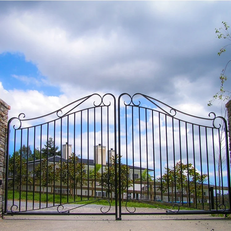 Декоративные кованые железные ворота с буквой W высокого качества