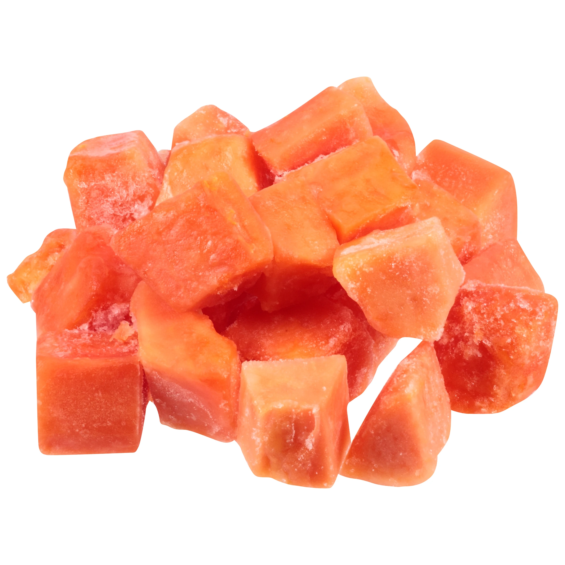 Frozen Fruit - Frozen papaya-  Papaya Cubes  from papaya fresh fruit -12 months shelflife