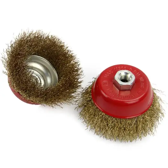 Cheap Price Round Stainless Steel Copper Spiral Wire Cup Brush
