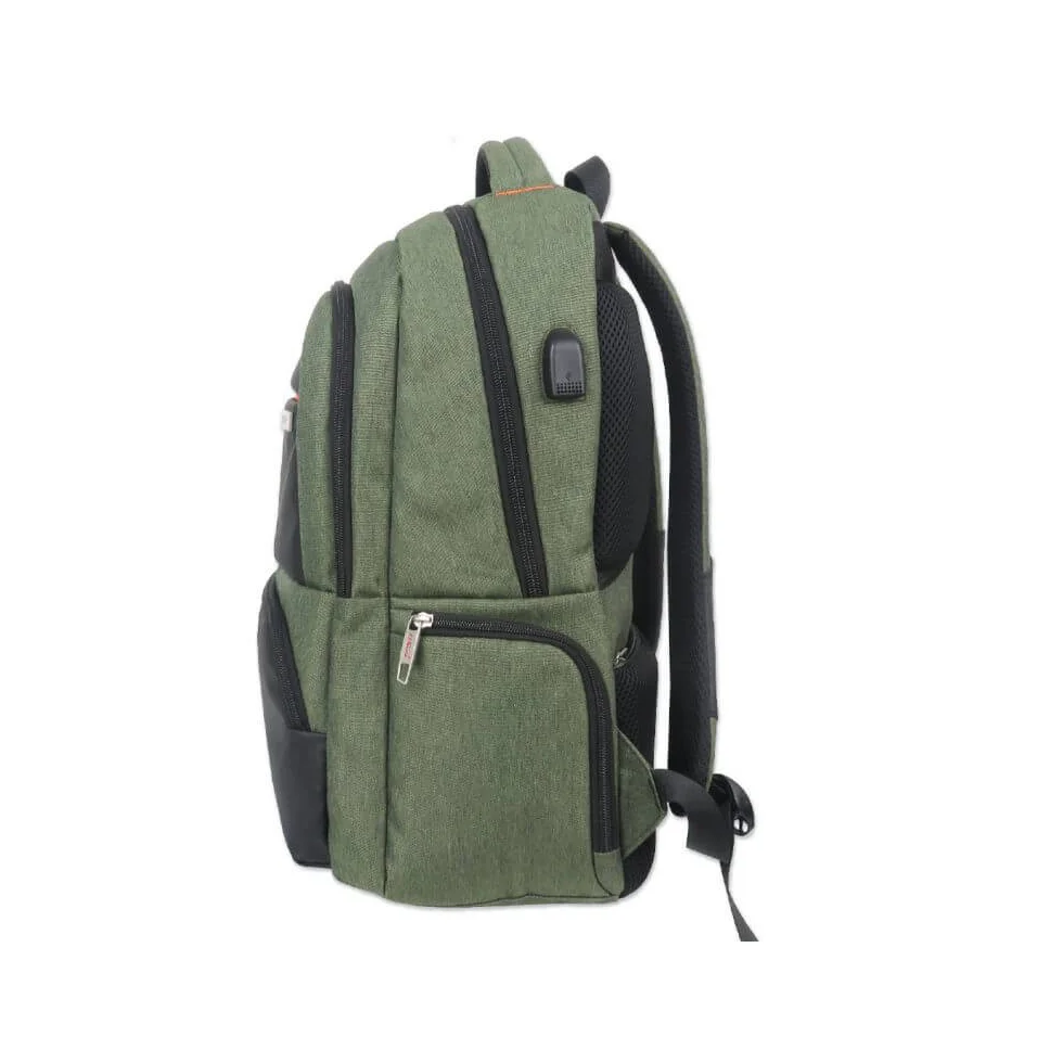 Zipper Closure Vietnam Origin Computer Interlayer Resin Mesh Unisex Polyester Business Laptop Backpack