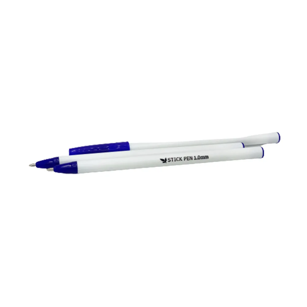 
Three Leaf Stickpens Pack of 2 Blue Poly Pack Wholesale Ballpoint Premium Quality Ballpens 