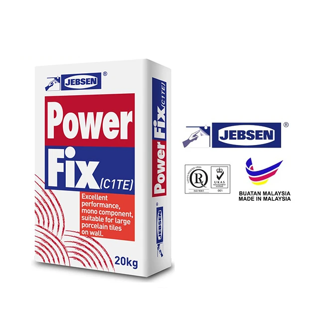 
Factory Wholesale Power Fix Floor and Wall Cement Based Glue Tile Adhesive for construction and renovation 