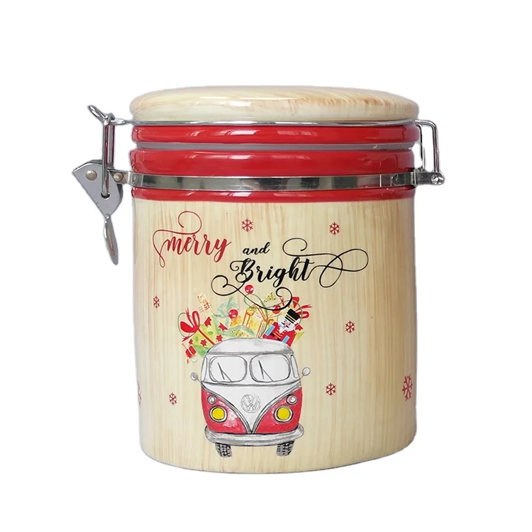 Christmas Cookie Jars Ceramic Home Accessories Candle Jars For Party