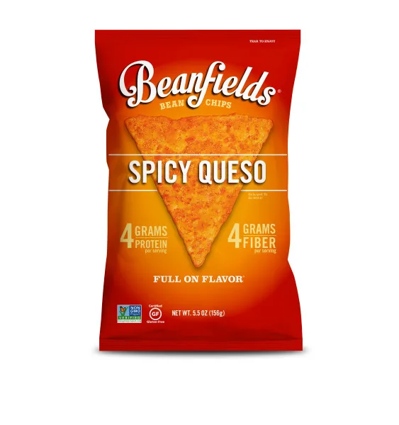 
Beanfields Spicy Queso Vegan Bean Chips 5.5oz Case 