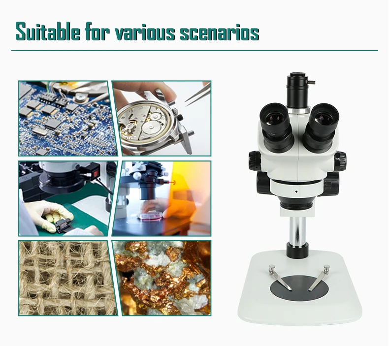 Dragon RL-M3T 7X-50X Simul Focal Trinocular Zoom Stereo Microscope For PCB Soldering Repair Mikroskop