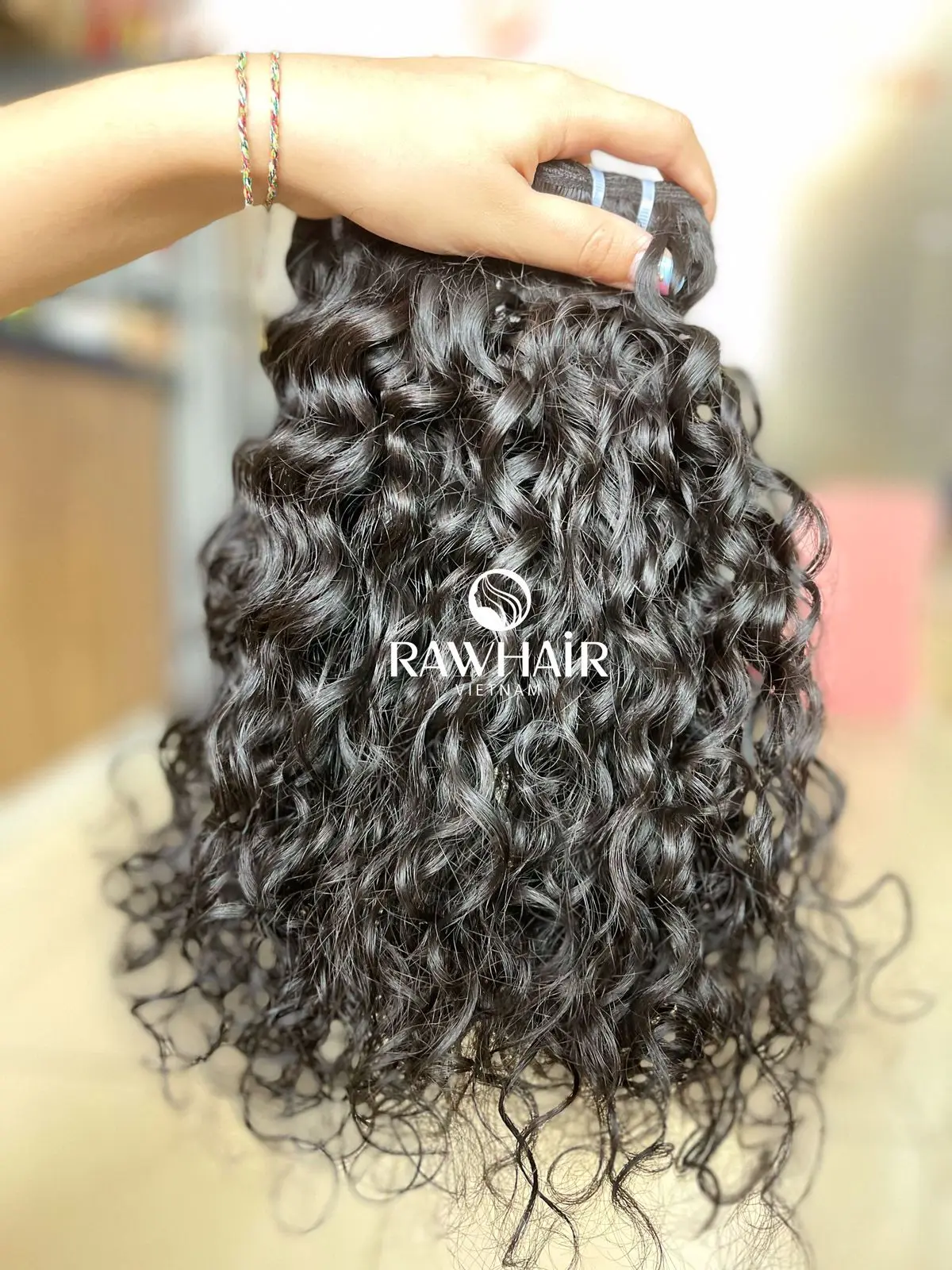 Высококачественные супер двойные вьющиеся волосы для наращивания от лучшего поставщика из Вьетнама