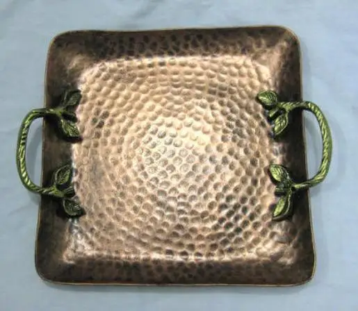 Luxury Hotel Dinnerware Food Server Platter Gold Plated Hexagonal Tray Shiny Polished Metal Aluminium Serving Dish Christmas