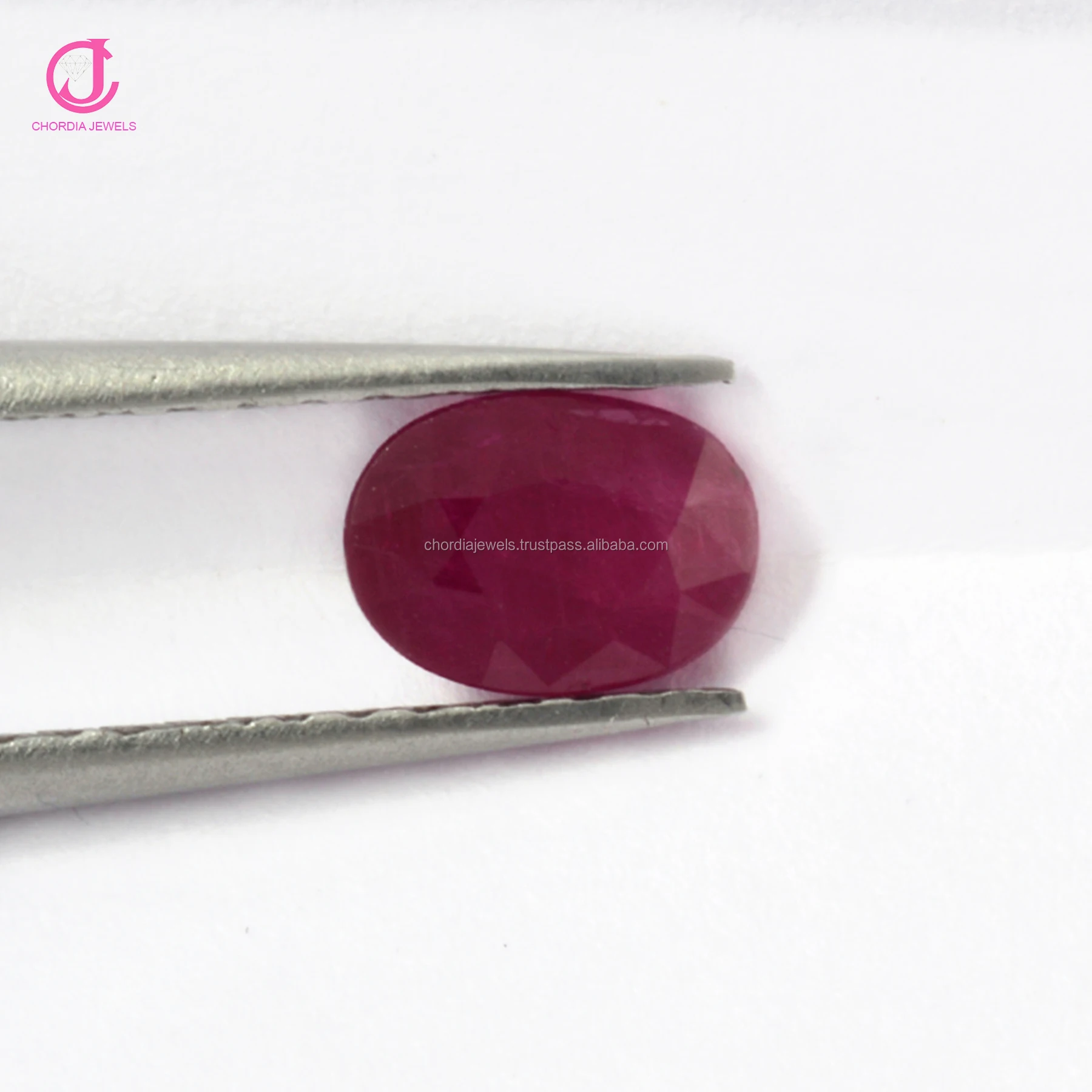 High Quality Precious Ruby Stone for Jewellery 1.60 Carats Natural Burmese Ruby 9x7mm Oval Cut Gemstone Bulk Lot At Factory Cost