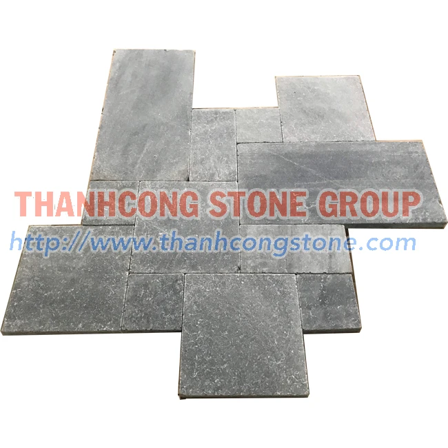 Bluestone French Pattern Tumbled Tiles