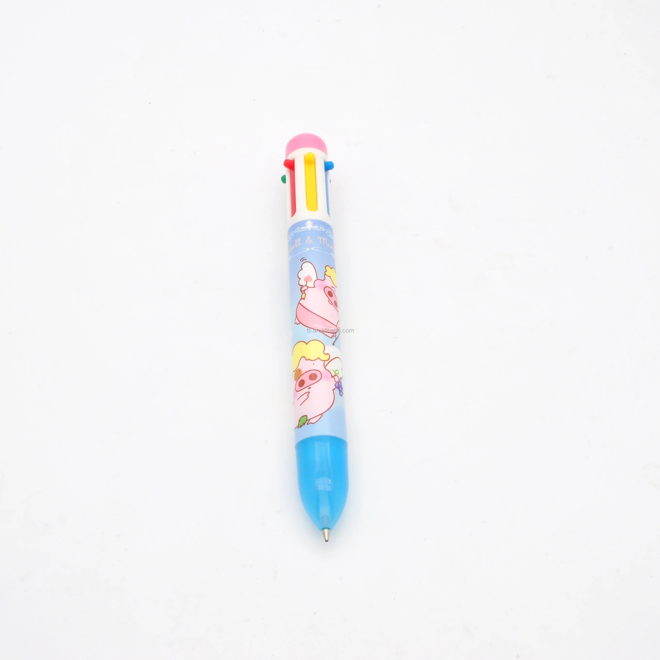 
Multi-color plastic ball point jumbo pen with OEM printing pen 