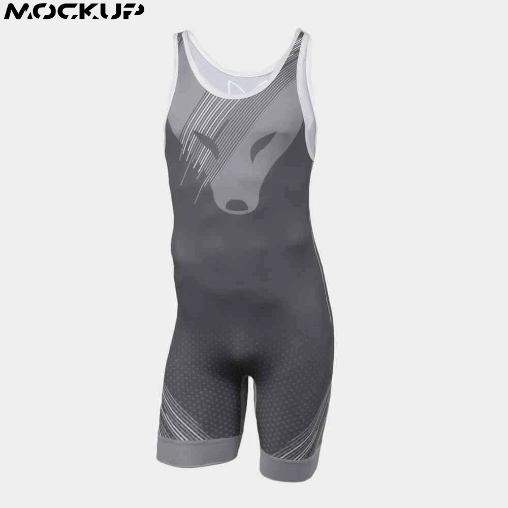 Wholesale weightlifting vest blank weightlifting suit wrestling singlet
