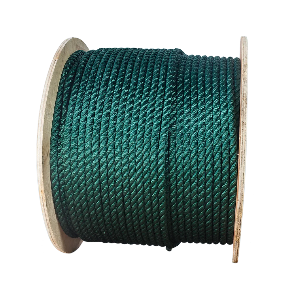 Vietnam supplier high quality 3-strand green twisted pp rope making machine rope chains  for wholesale