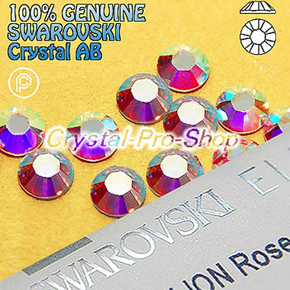  Кристалл AB (001AB) Железный от Swarovski Elements стразы с плоским основанием