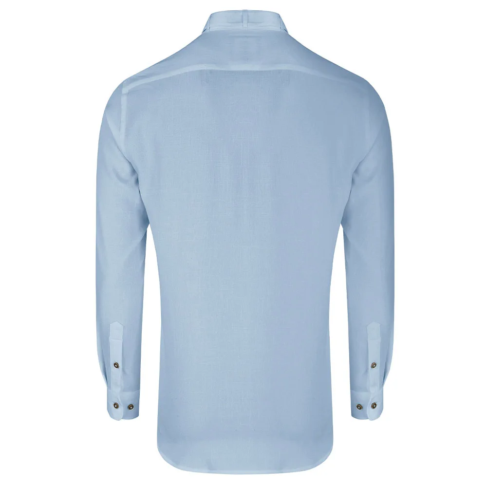 Рубашка с длинным рукавом и воротником-стойкой рубашки немецкого баварского Октоберфеста хлопковая футболка