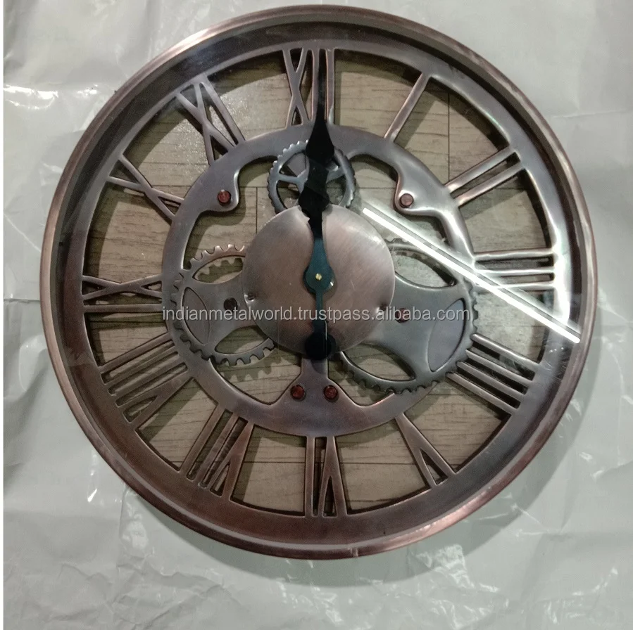 Hot selling wall clock vintage design office decorative metal wall clock for office home decor wall clocks at good price