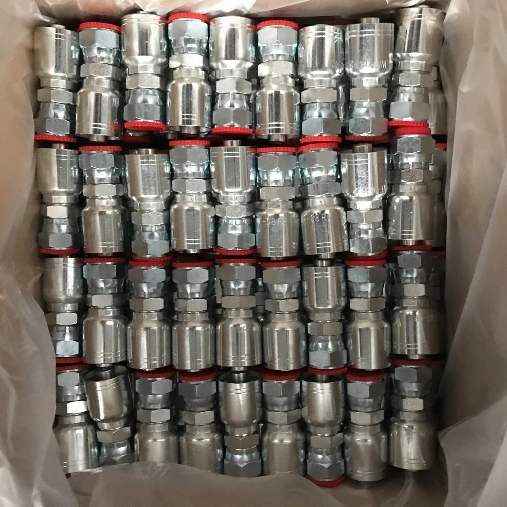 Flange connector hydraulic hose fittings coupling straight 6000pis pipe fitting for excavator
