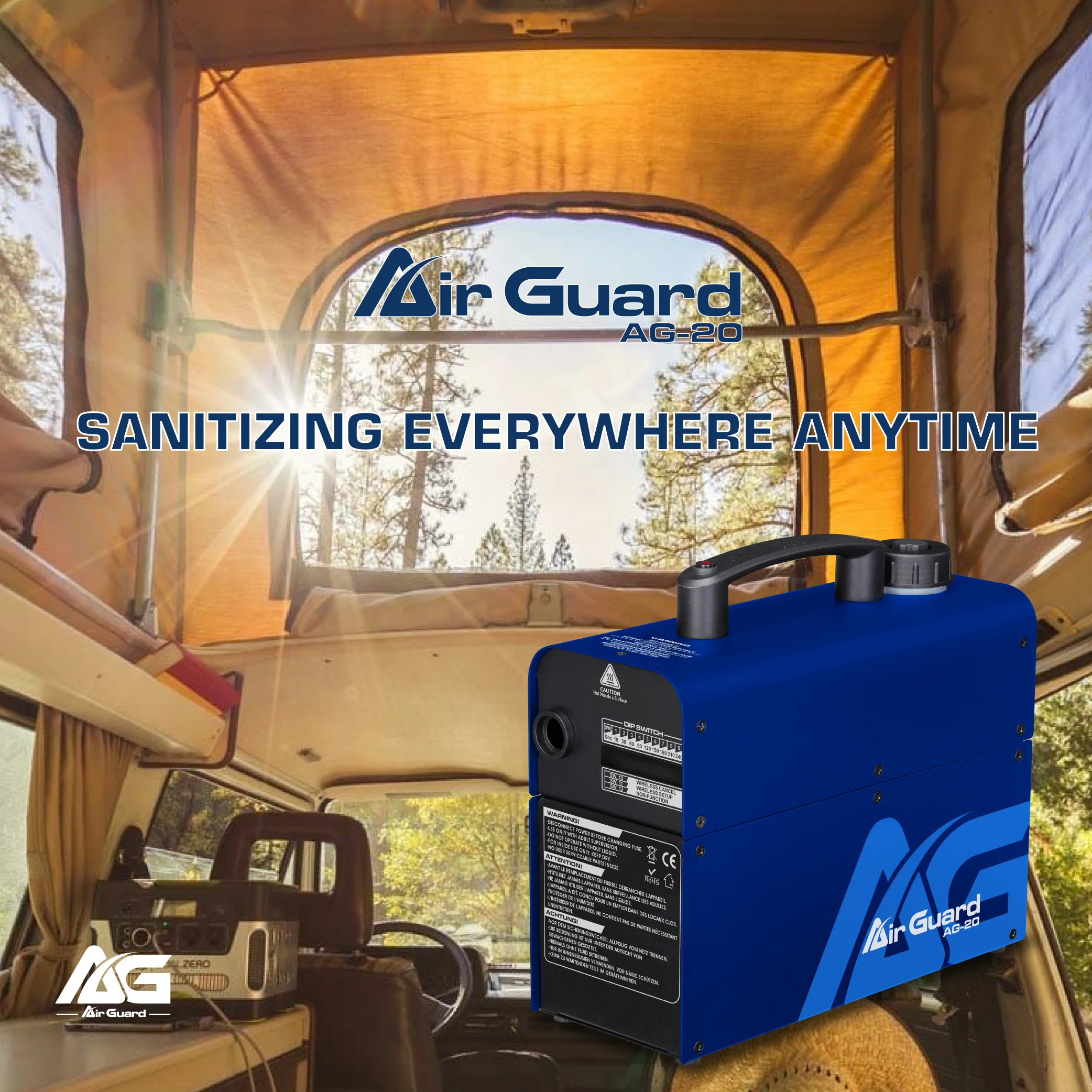 Hot sale portable Kill virus Taiwan Car sterilizer remote control sterilization equipment fogging machine