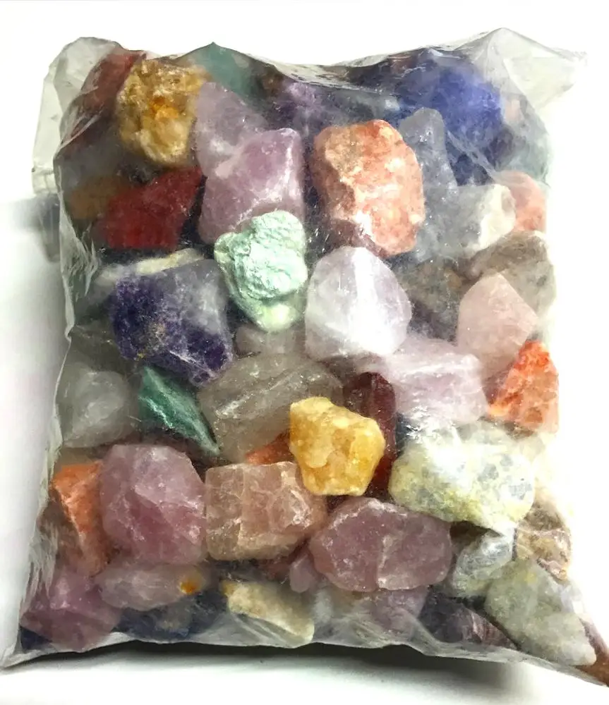 BAG WITH A MIX OF ROUGH STONES FROM BRAZIL