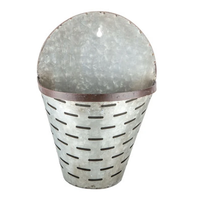 FLOWER HANGING PLANTER / GALVANIZED PLANTER POT/ DESIGNER PLANTER FOR GARDENENING AND FLOWERING HAGER PLANTER