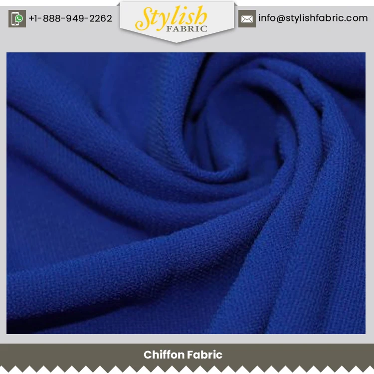 Modern Design Premium Quality Luxurious 120 GSM 100% Polyester Chiffon Fabric