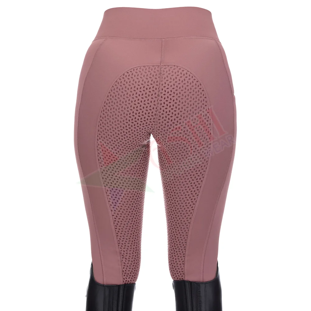 Силиконовые бриджи для верховой езды от производителя, женские леггинсы для верховой езды, полноразмерные колготки для верховой езды