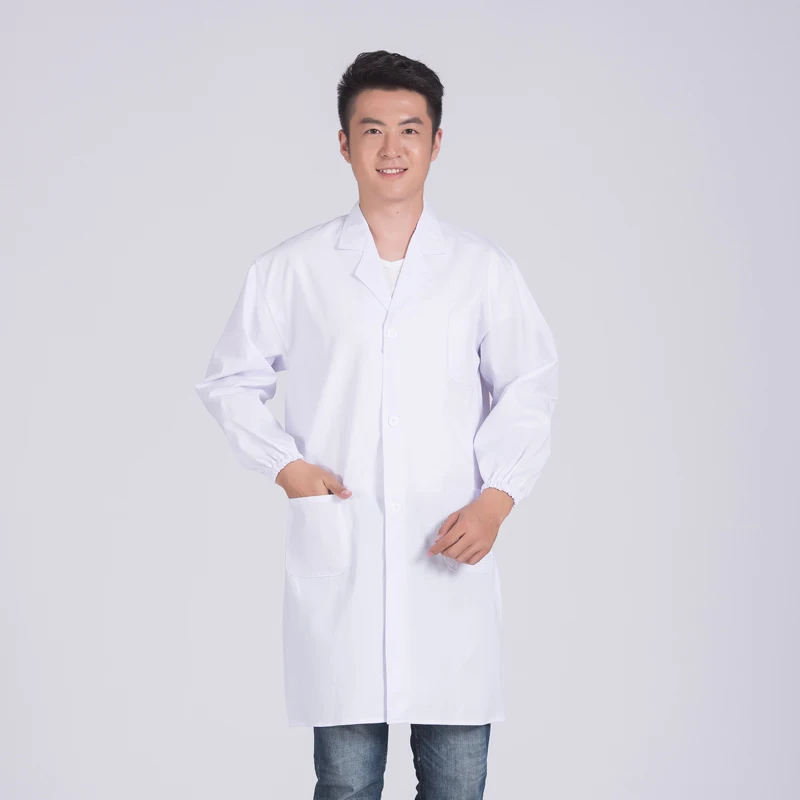 Hot Sale Doctor White Hospital Medical Lab Coat For Men Doctor