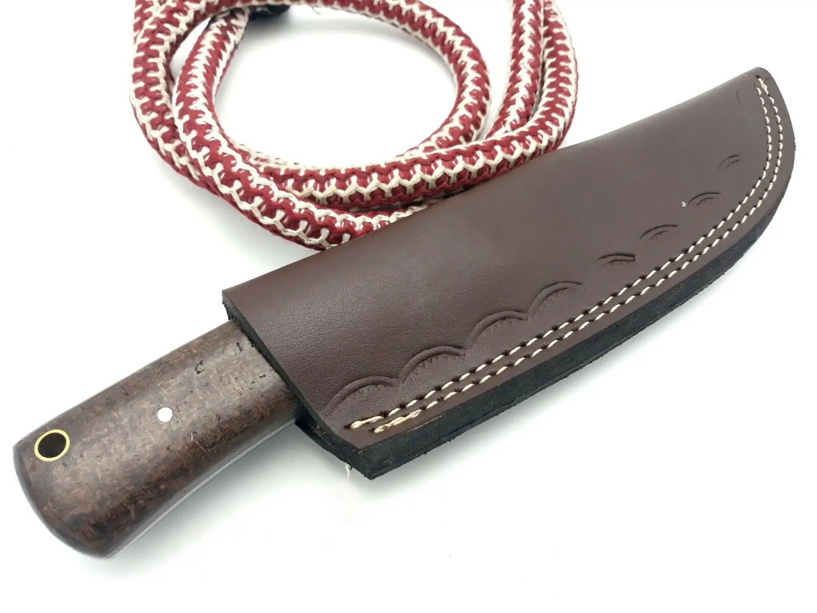  Дамасский нож ручной работы 8 00 дюймов с ручкой и футляром из микрокарты GEE-625