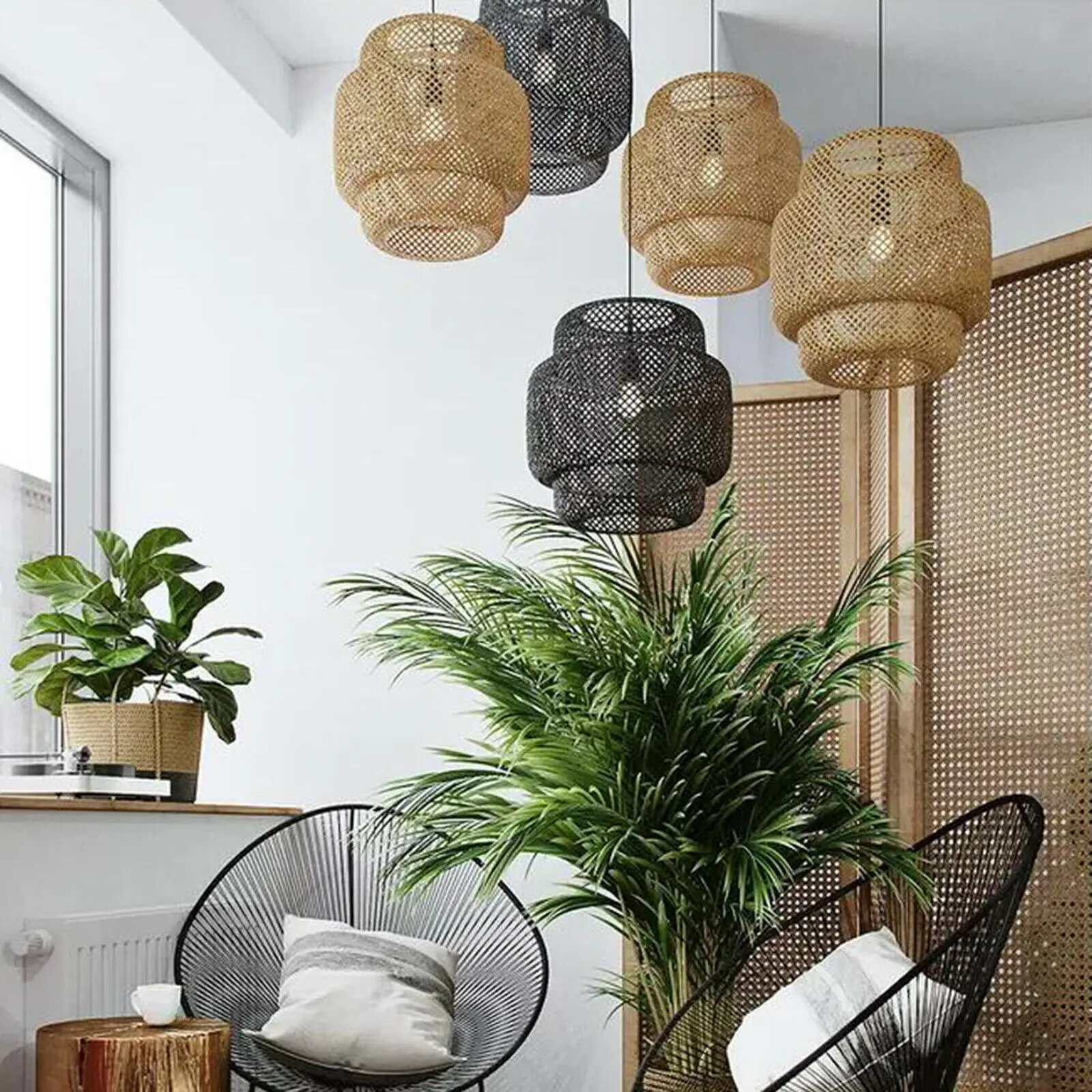 Handmade Pendant Light Rattan Bamboo Lamp Ceiling Lamp for Home Decoration Vietnam Manufacturer