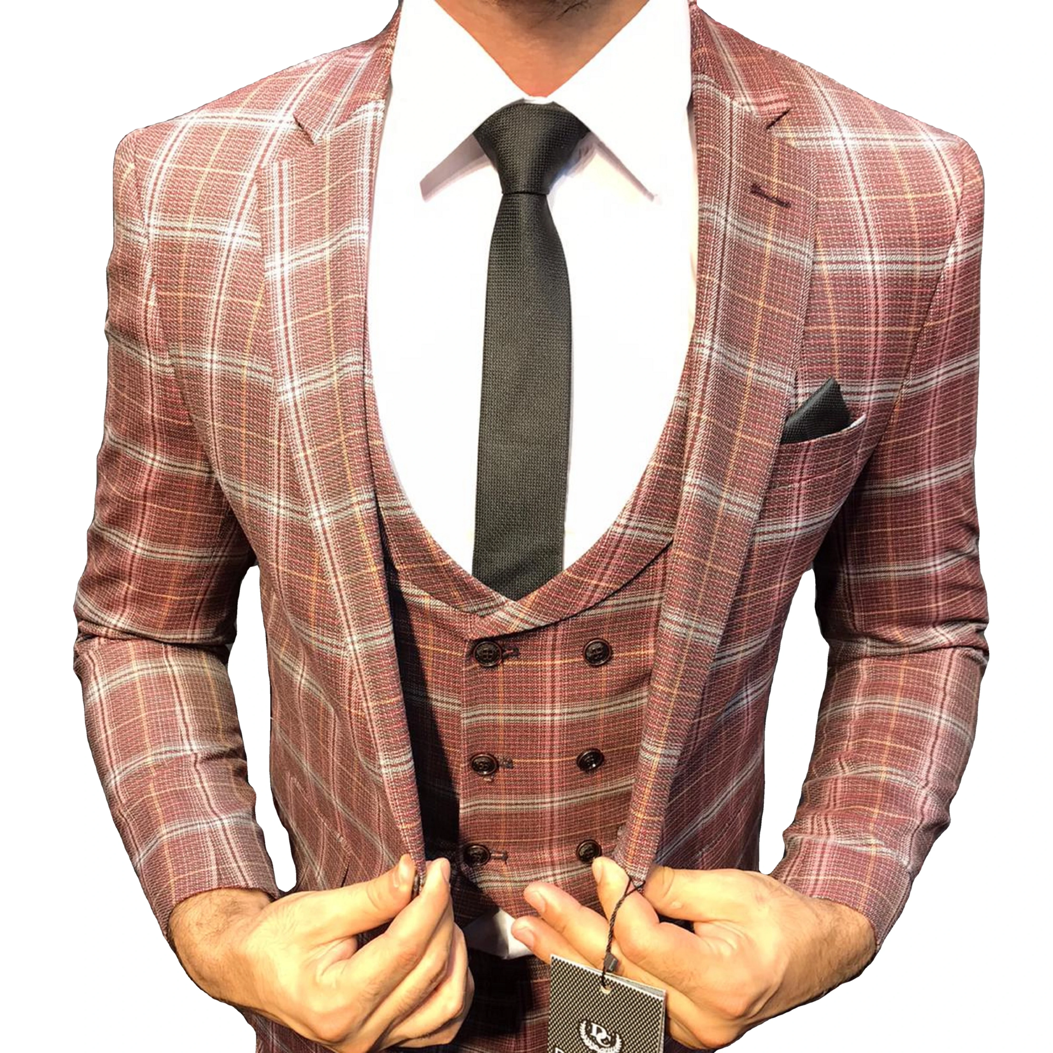 
Fit Coat Pant Men Suit Latest Design High Quality 3 Piece Slim Casual Business Custom Summer 