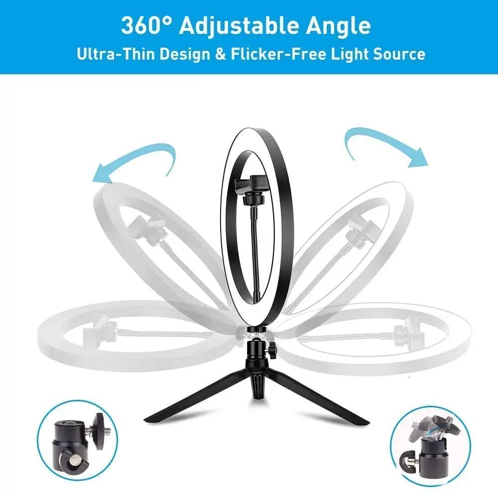  Хит продаж 10 дюймов стол красоты Selfie Ring Light Tiktok 