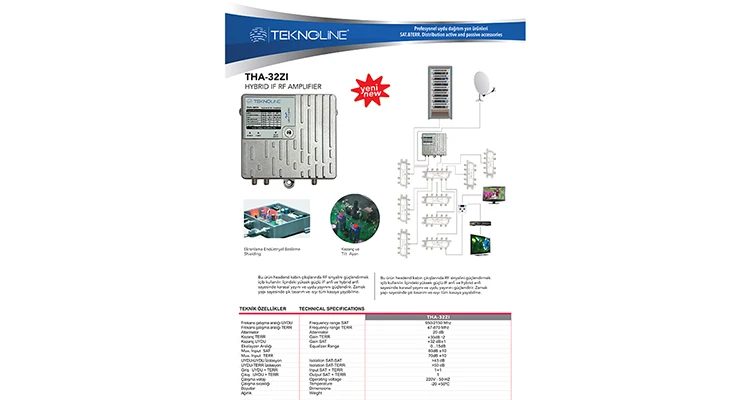 
High Quality HEADEND AND SAT HYBRID AMPLIFIER THA 32 ZI 