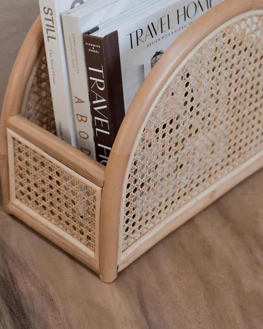 Eco-friendly rattan book stand from Vietnam