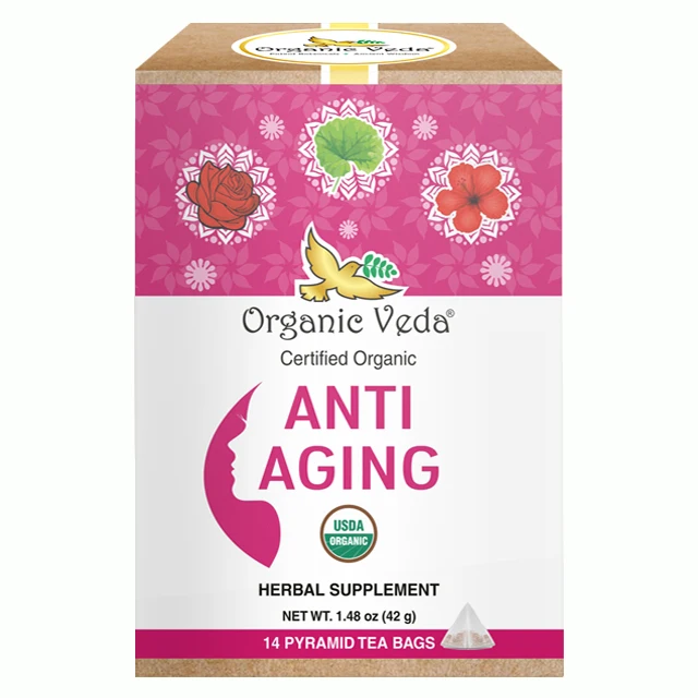 Оптовая продажа, органический антивозрастной Чай для ухода за кожей, индивидуальная фирменная упаковка